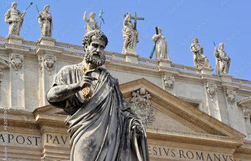 Statue of St. Peter, St. Peter's Square, Vatican, Rome